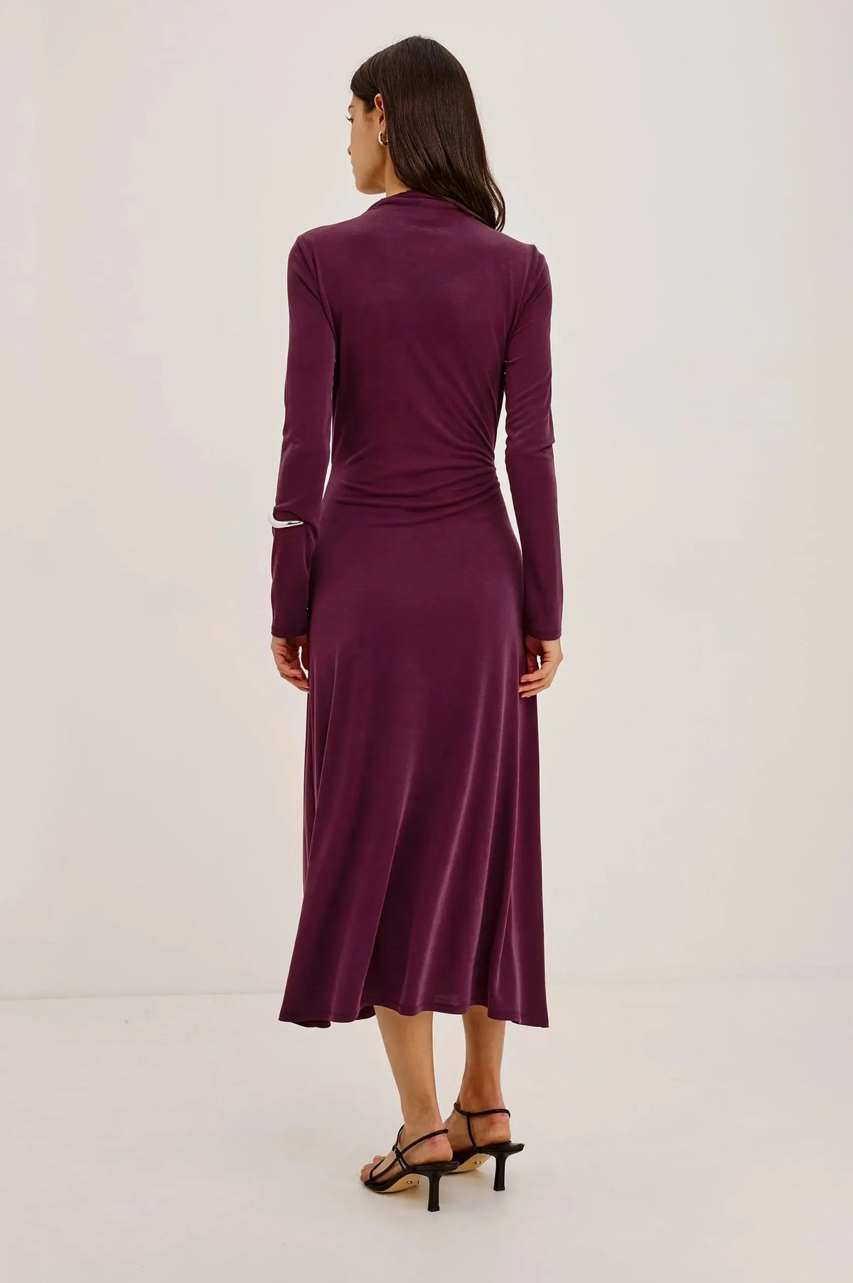 Rails Hollis Midi Dress - Wine-Hand In Pocket
