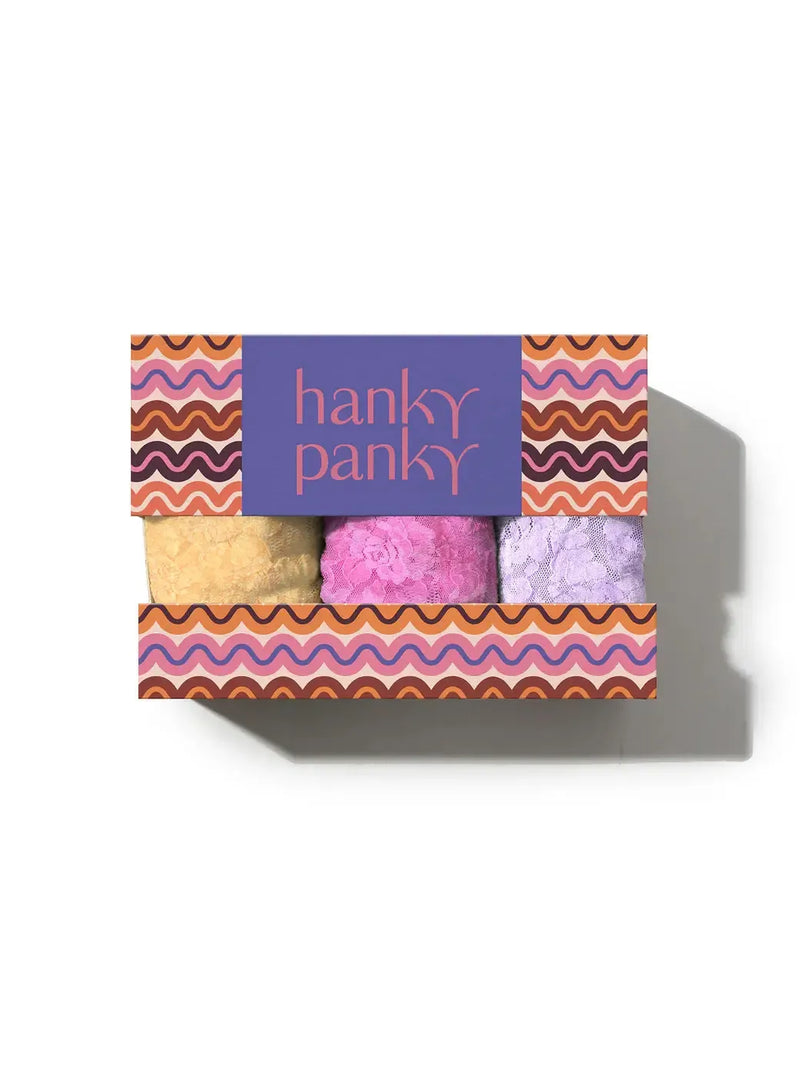 Hank Panky 3 Pack Original Rise Set -Apricot Crush-Hand In Pocket
