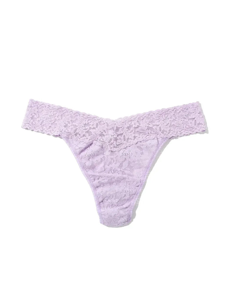 Hanky Panky Signature Lace Original Rise Thong - Lavender Fields-Hand In Pocket