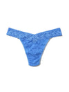 Hanky Panky Signature Lace Original Rise Thong - Take The Plunge Blue-Hand In Pocket