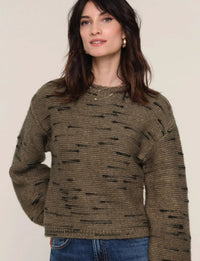 Heartloom Everly Sweater- Olive-Hand In Pocket