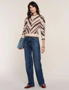 Heartloom Paloma Sweater - Almond-Hand In Pocket
