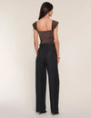 Heartloom Remy Pant - Charcoal-Hand In Pocket