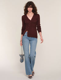 Heartloom Lovett Top- Coco-Hand In Pocket