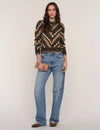 Heartloom Paloma Sweater - Olive-Hand In Pocket