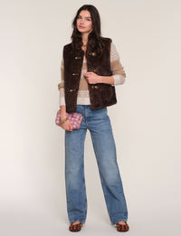 Heartloom Nancy Vest- Coco-Hand In Pocket