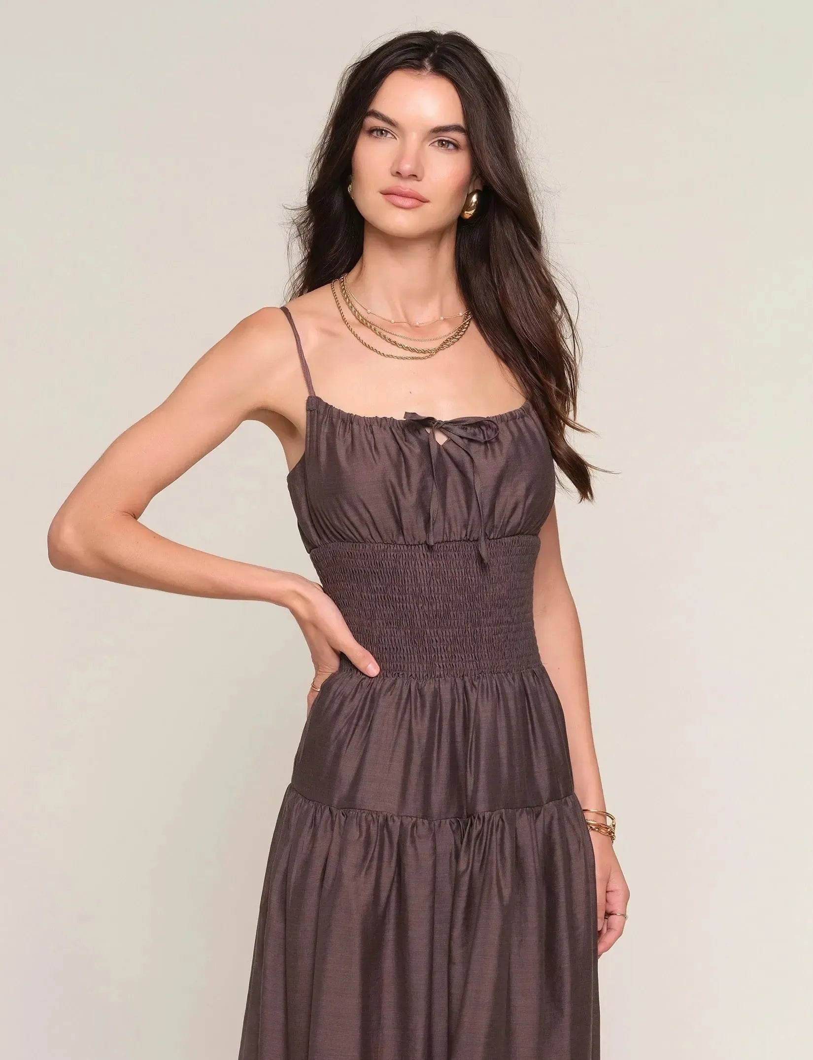 Heartloom Zinna Dress - Coco-Hand In Pocket