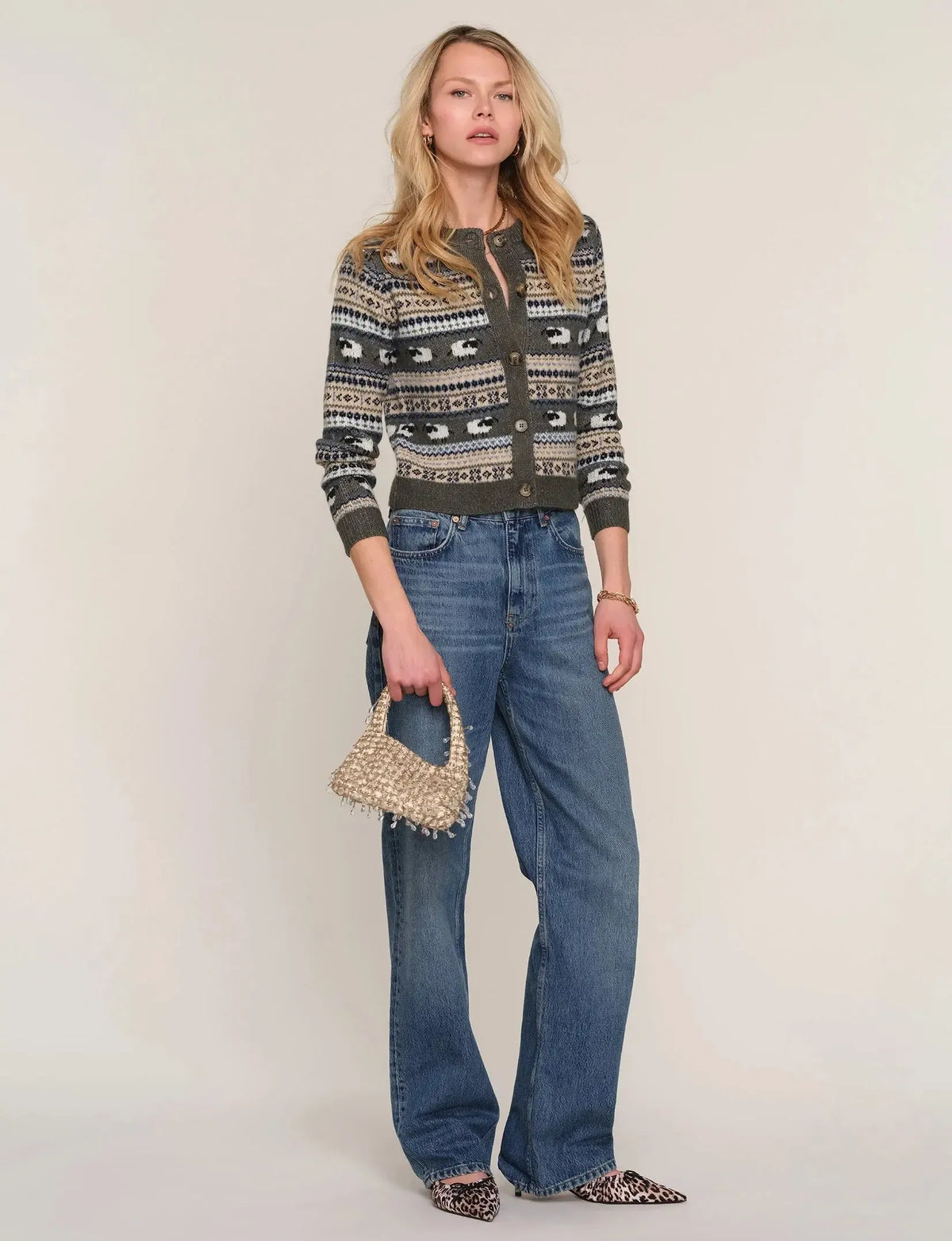 Heartloom Cole Cardi - Spruce-Hand In Pocket