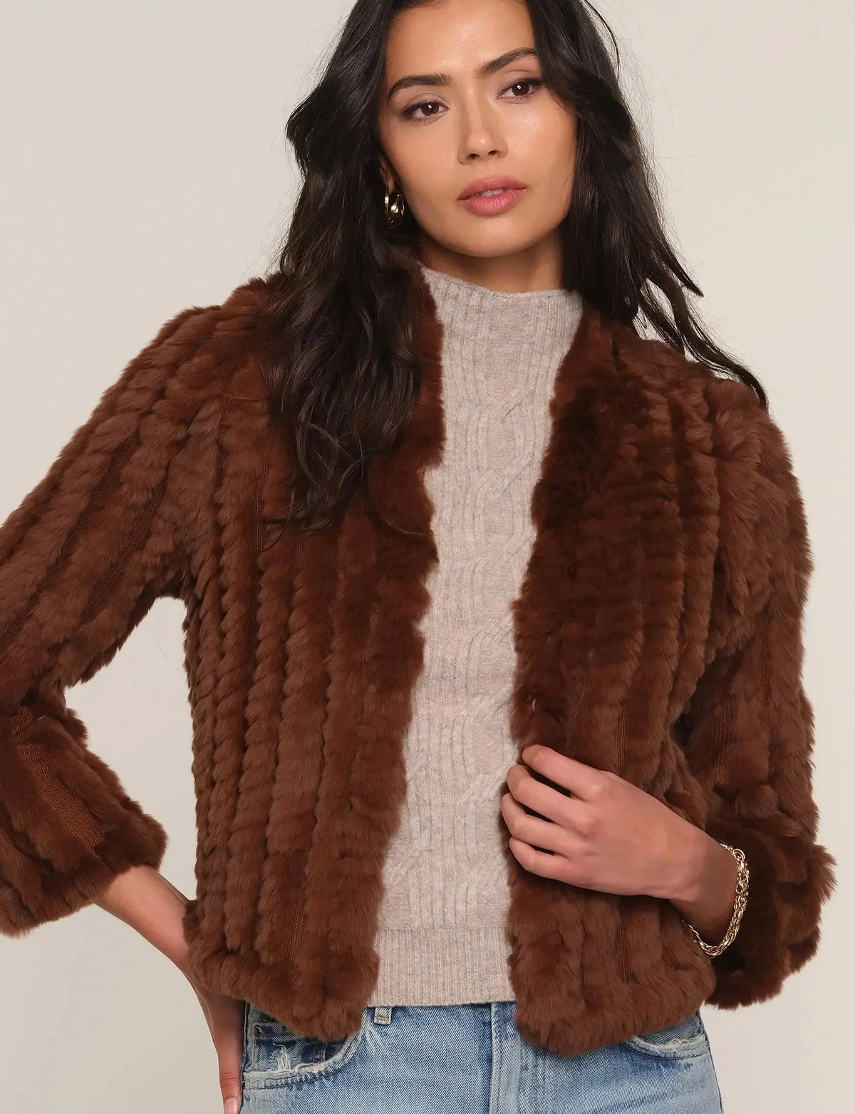 Heartloom Rosa Jacket - Ginger-Hand In Pocket