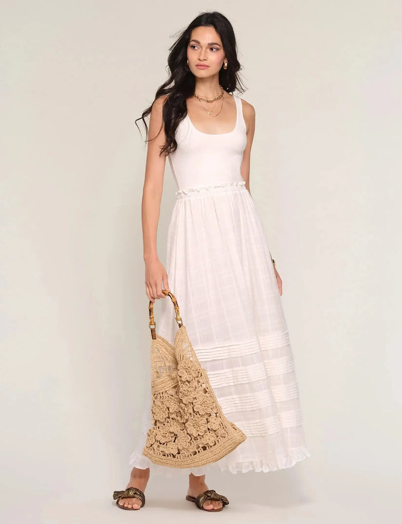 Heartloom Edina Dress - Eggshell-Hand In Pocket