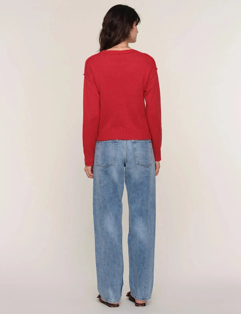 Heartloom Celty Sweater - Brick-Hand In Pocket