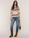 Heartloom Rae Sweater- Ivory-Hand In Pocket