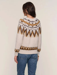 Heartloom Rae Sweater- Ivory-Hand In Pocket