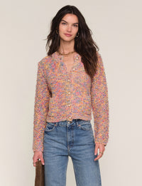 Heartloom Mari Cardigan- Confetti-Hand In Pocket