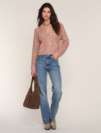 Heartloom Mari Cardigan- Confetti-Hand In Pocket