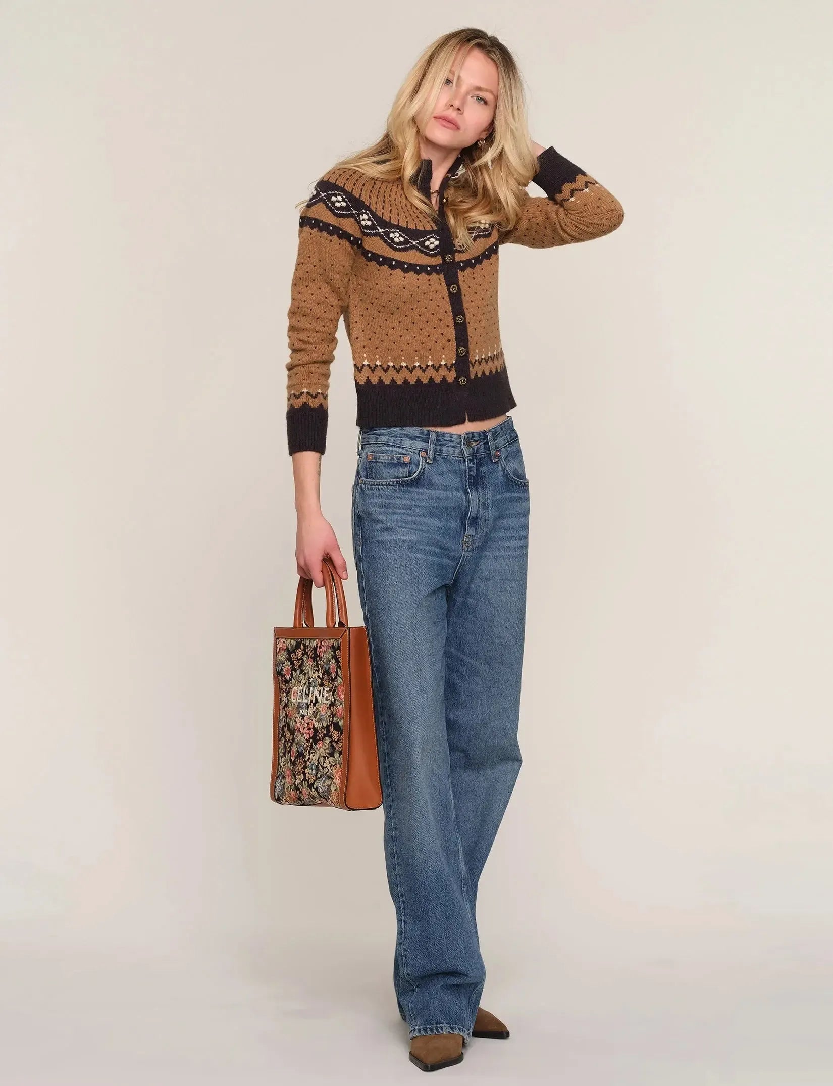 Heartloom Joya Cardi - Camel-Hand In Pocket