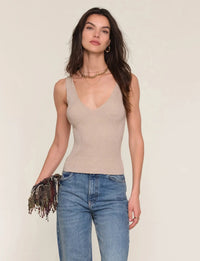 Heartloom Indra Top - Champagne-Hand In Pocket