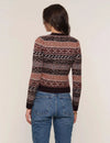 Heartloom Ruta Cardigan- Aubergine-Hand In Pocket