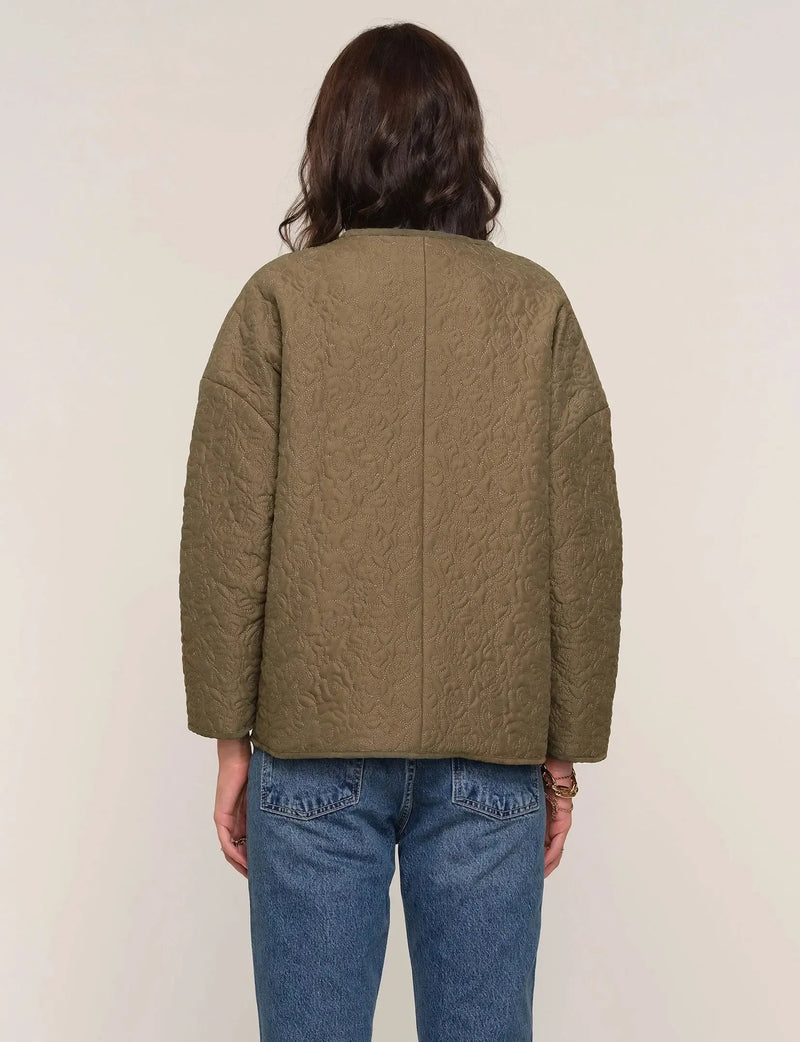 Heartloom Beck Jacket - Olive-Hand In Pocket