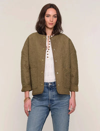 Heartloom Beck Jacket - Olive-Hand In Pocket