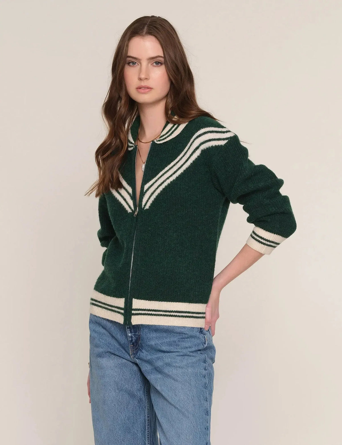 Heartloom Devon Cardi - Hunter-Hand In Pocket