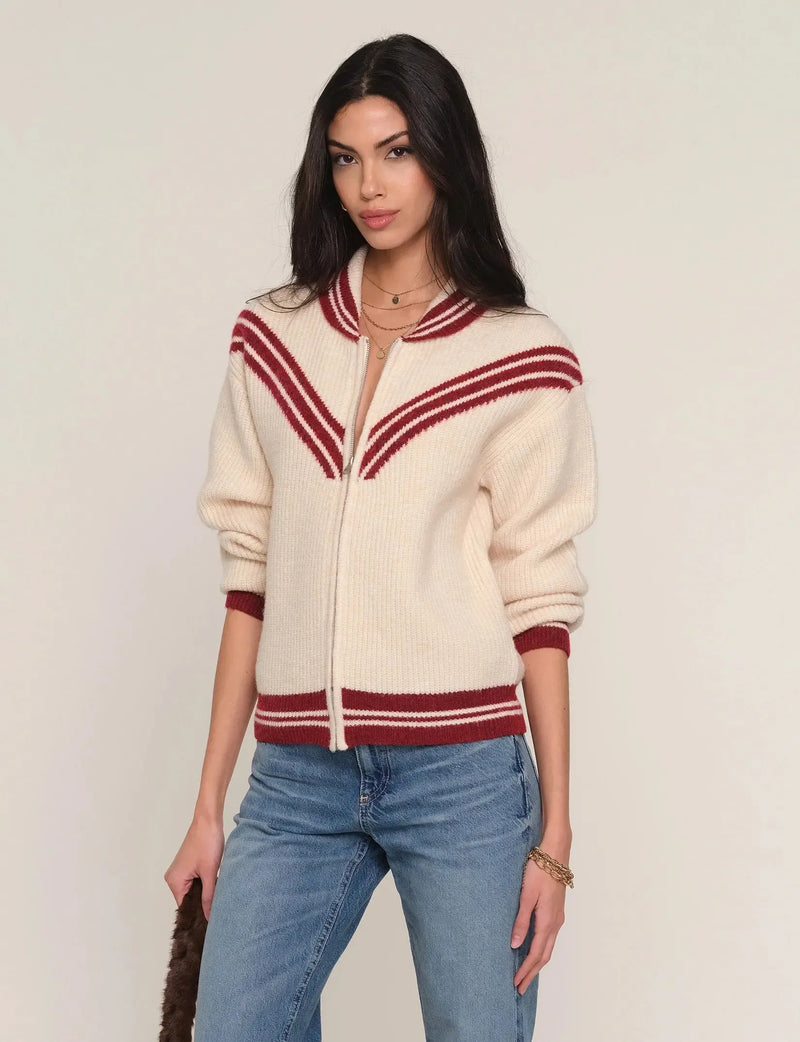Heartloom Devon Cardi - Ivory-Hand In Pocket