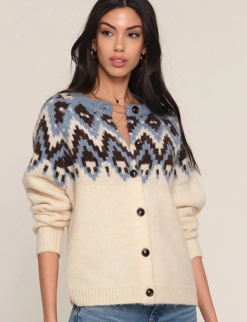 Heartloom Griffin Cardi - Ivory-Hand In Pocket