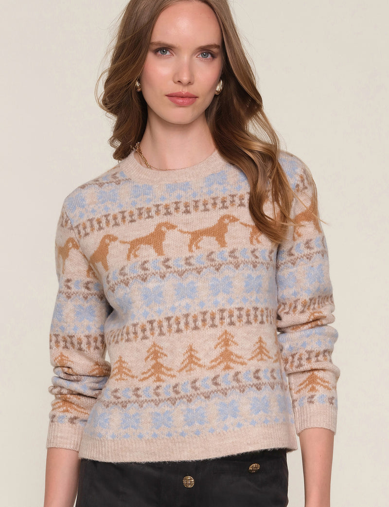 Heartloom Priya Sweater- Ivory-Hand In Pocket