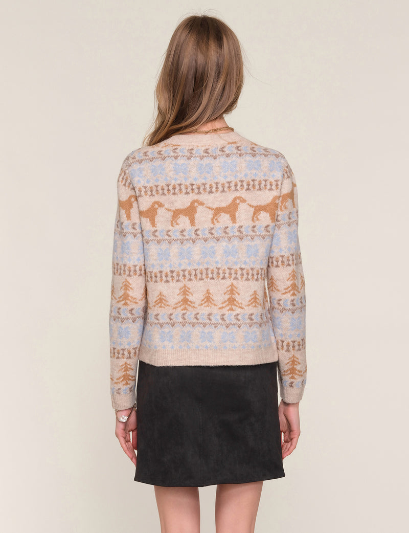 Heartloom Priya Sweater- Ivory-Hand In Pocket