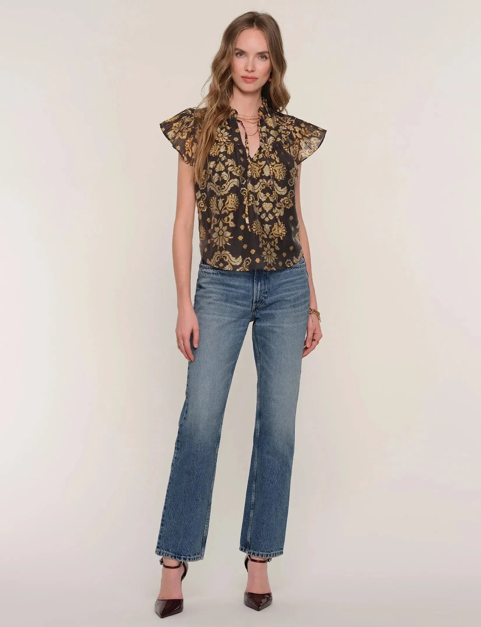 Heartloom Wiley Top - Tapestry-Hand In Pocket