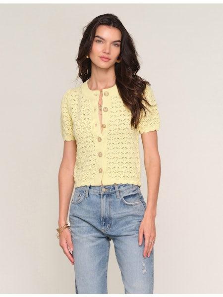 Heartloom Clarina Cardigan - Naples-Hand In Pocket