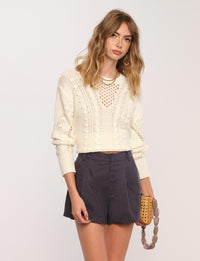 Heartloom Mimi Shorts - Navy ***FINAL SALE***-Hand In Pocket