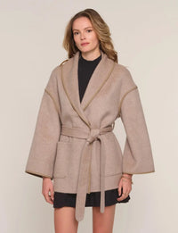 Heartloom Ruth Coat - Putty-Hand In Pocket