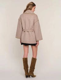 Heartloom Ruth Coat - Putty-Hand In Pocket