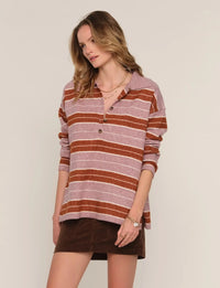 Heartloom Silas Sweater - Rust-Hand In Pocket