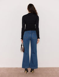 MINKPINK Kenni Pointelle Knit - Black-Hand In Pocket