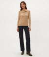 Michael Stars Issa Ribbed Henley - Cumin-Hand In Pocket