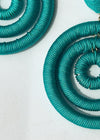 Cyprus Wrapped Circle Earrings-Turquoise ***FINAL SALE***-Hand In Pocket