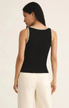 Z Supply Jaidynn Rib Tank- Black-Hand In Pocket