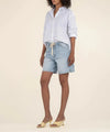 Kut Holly High Rise Tie Waist Shorts- Simply-Hand In Pocket