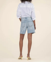 Kut Holly High Rise Tie Waist Shorts- Simply-Hand In Pocket