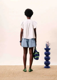 FRNCH Detiana Top - Blanc-Hand In Pocket