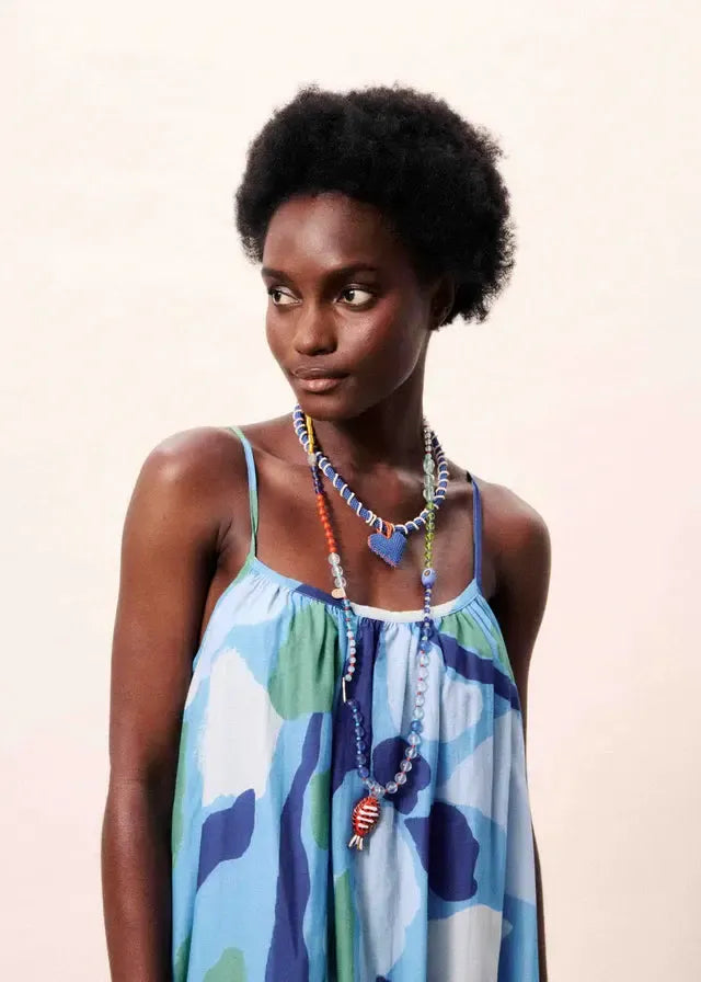 FRNCH Andaman Dress - Nenufar Bleu ***FINAL SALE***-Hand In Pocket