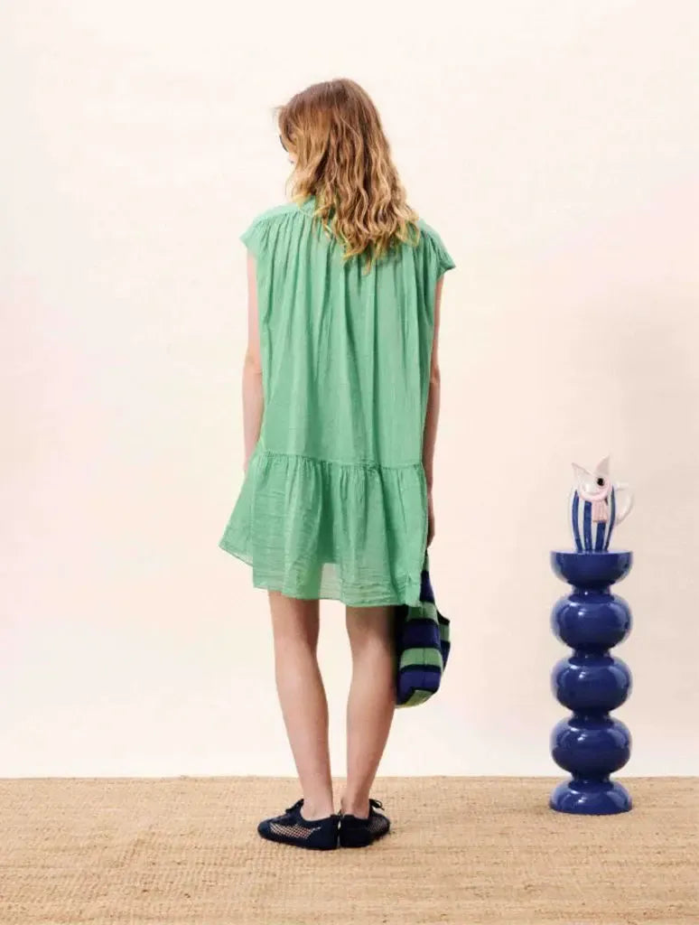 FRNCH Opale Dress- Green-Hand In Pocket