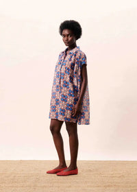 FRNCH Altair Dress- Azulejos-Hand In Pocket
