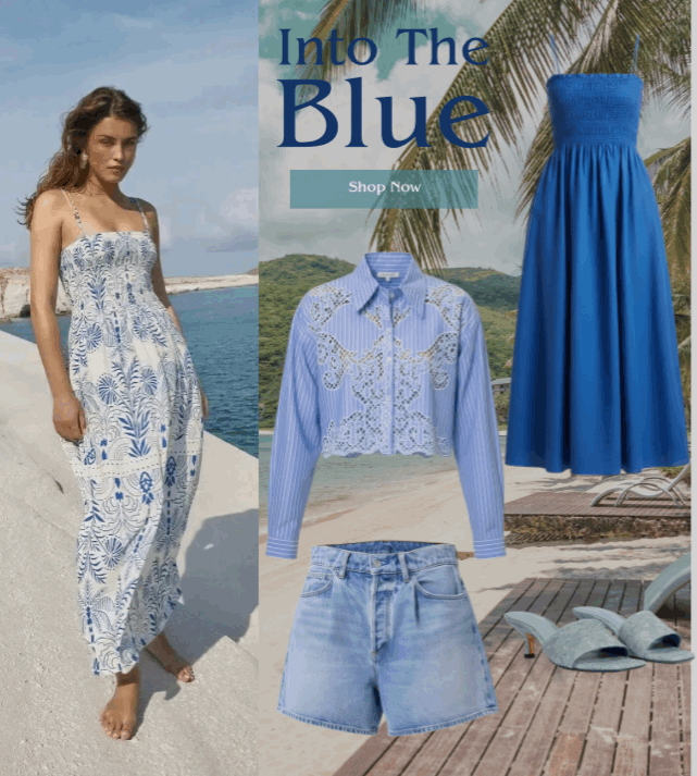 Mobile into the blue collection