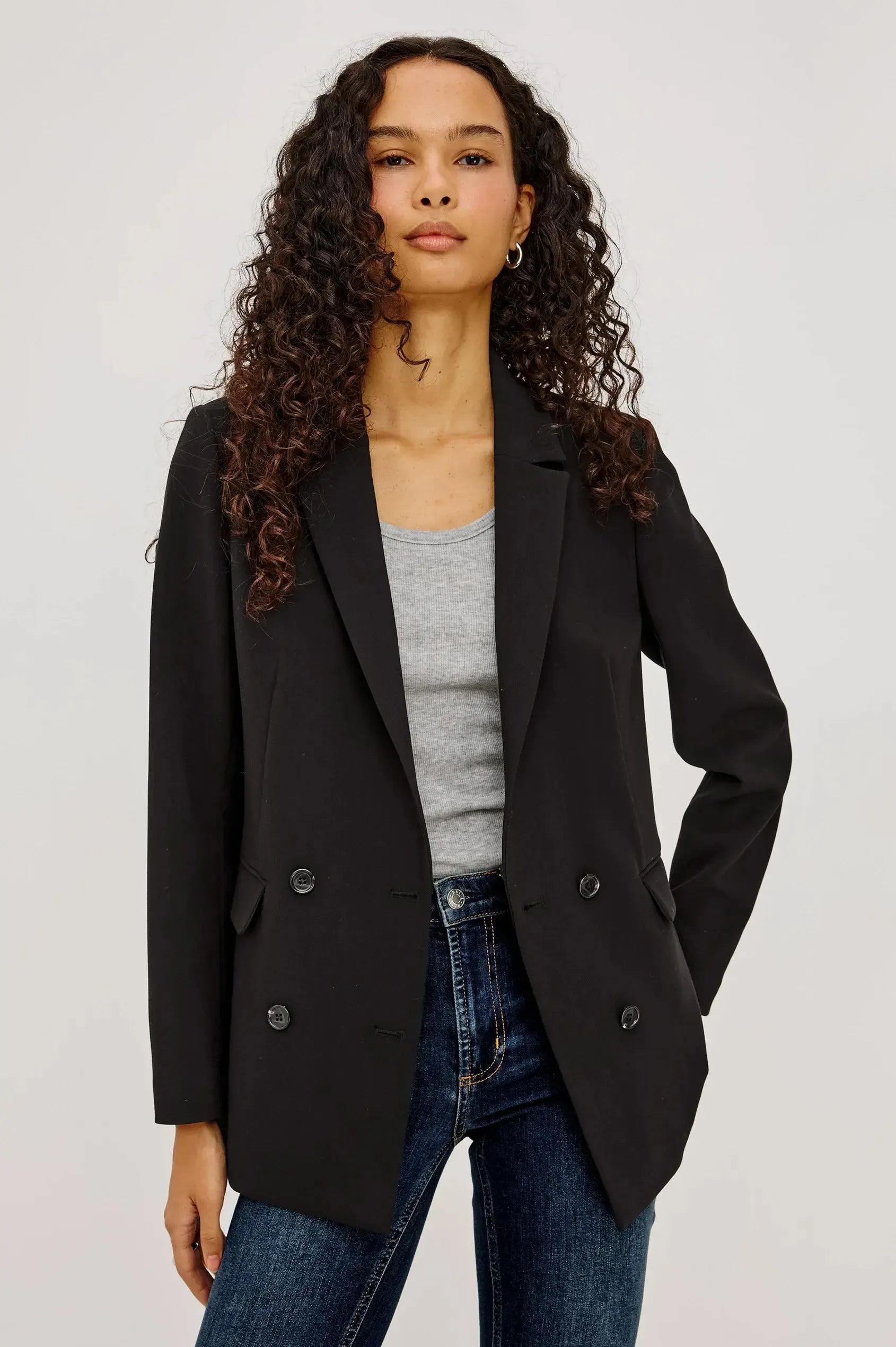 Rails Jac Blazer - Black-Hand In Pocket