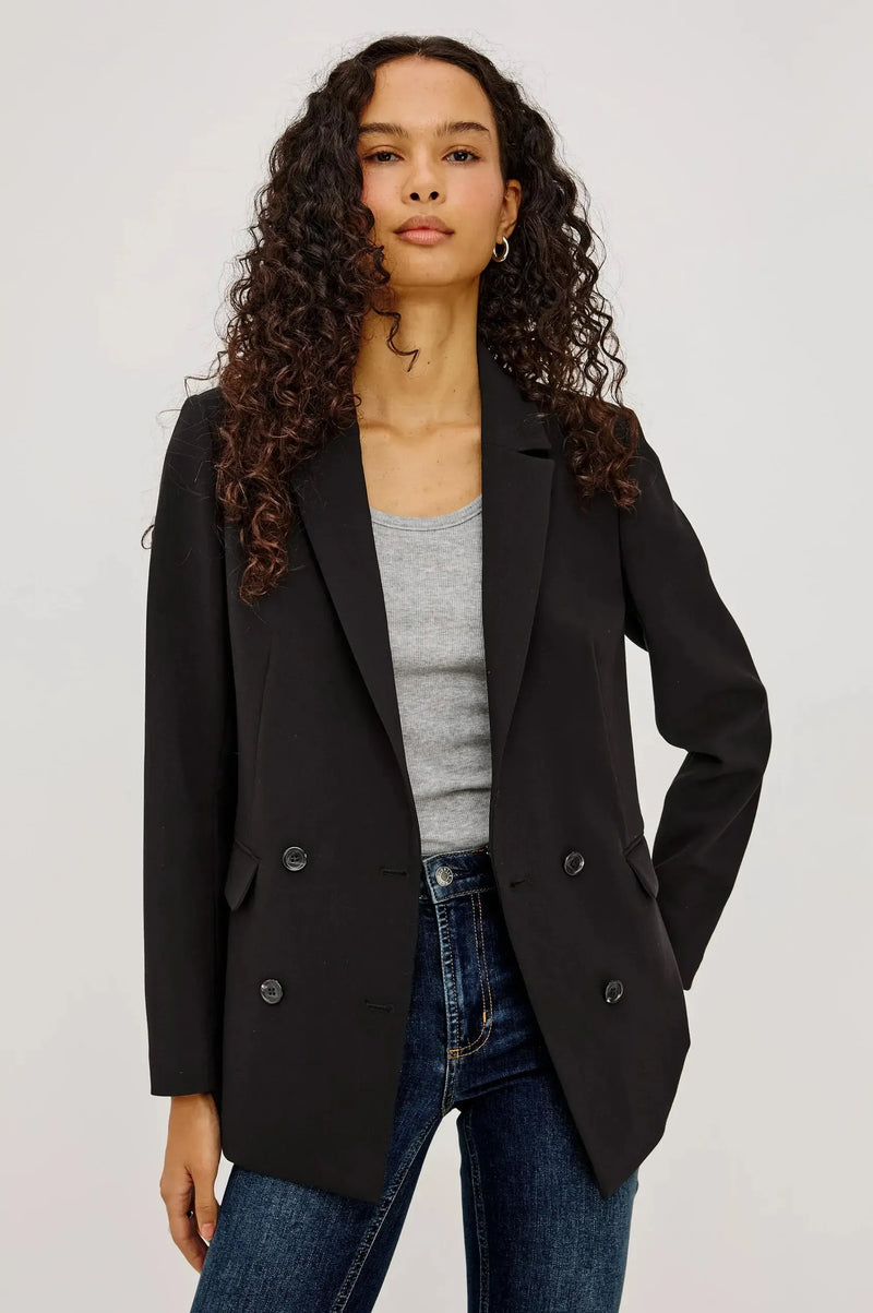 Rails Jac Blazer - Black-Hand In Pocket