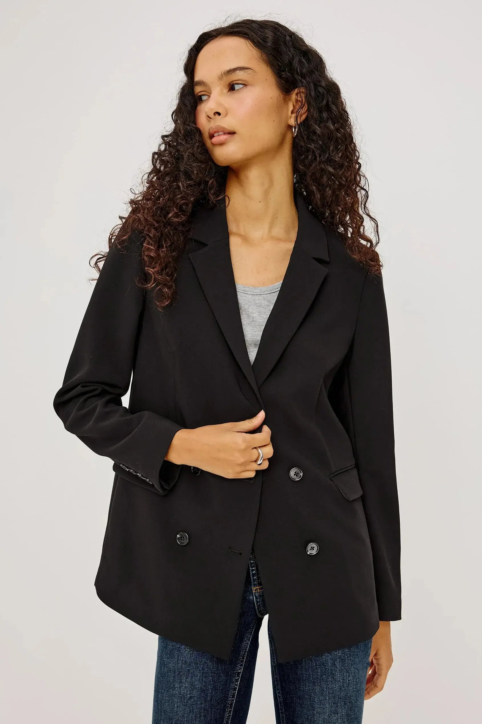 Rails Jac Blazer - Black-Hand In Pocket