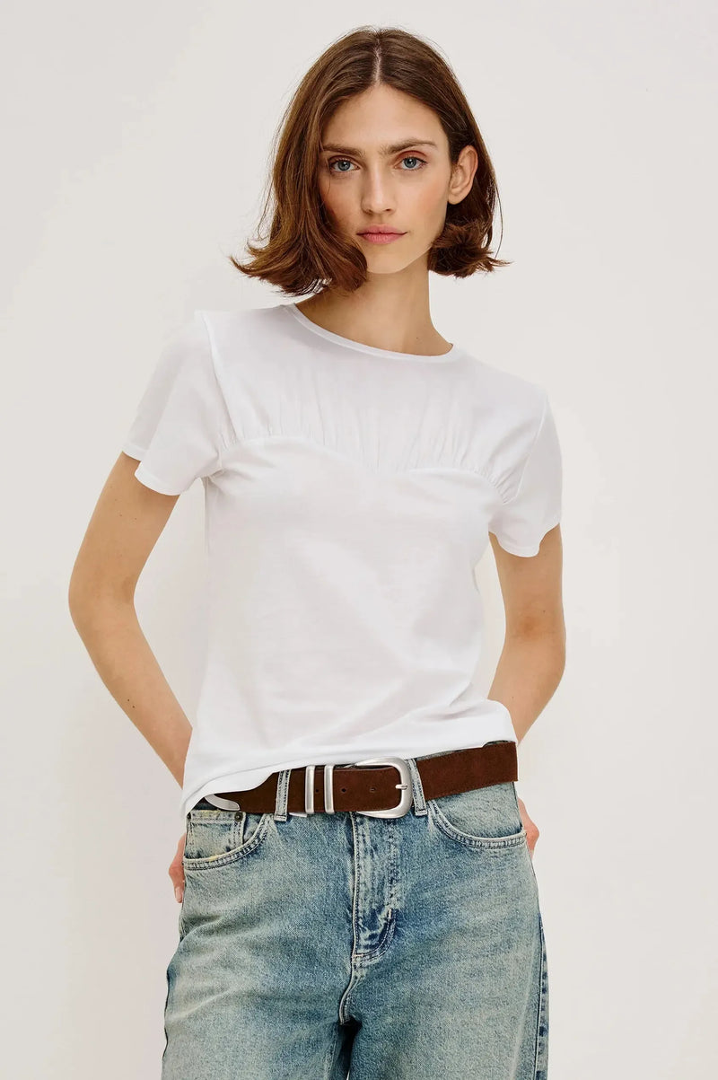 Rails Janis Top- White-Hand In Pocket